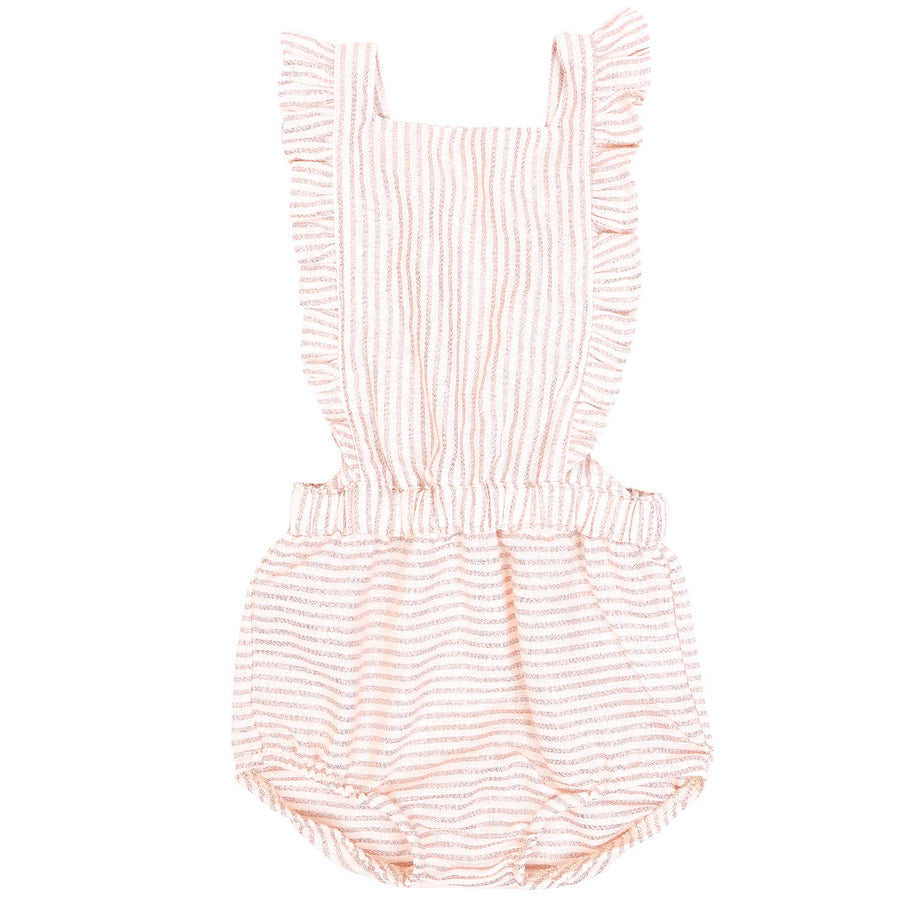 Emile et Ida Rose Gold Stripe Romper