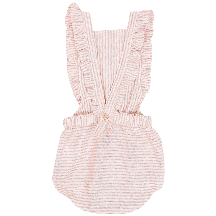 Emile et Ida Rose Gold Stripe Romper