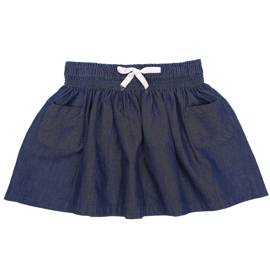 Emile et Ida Chambray Pocket Skirt