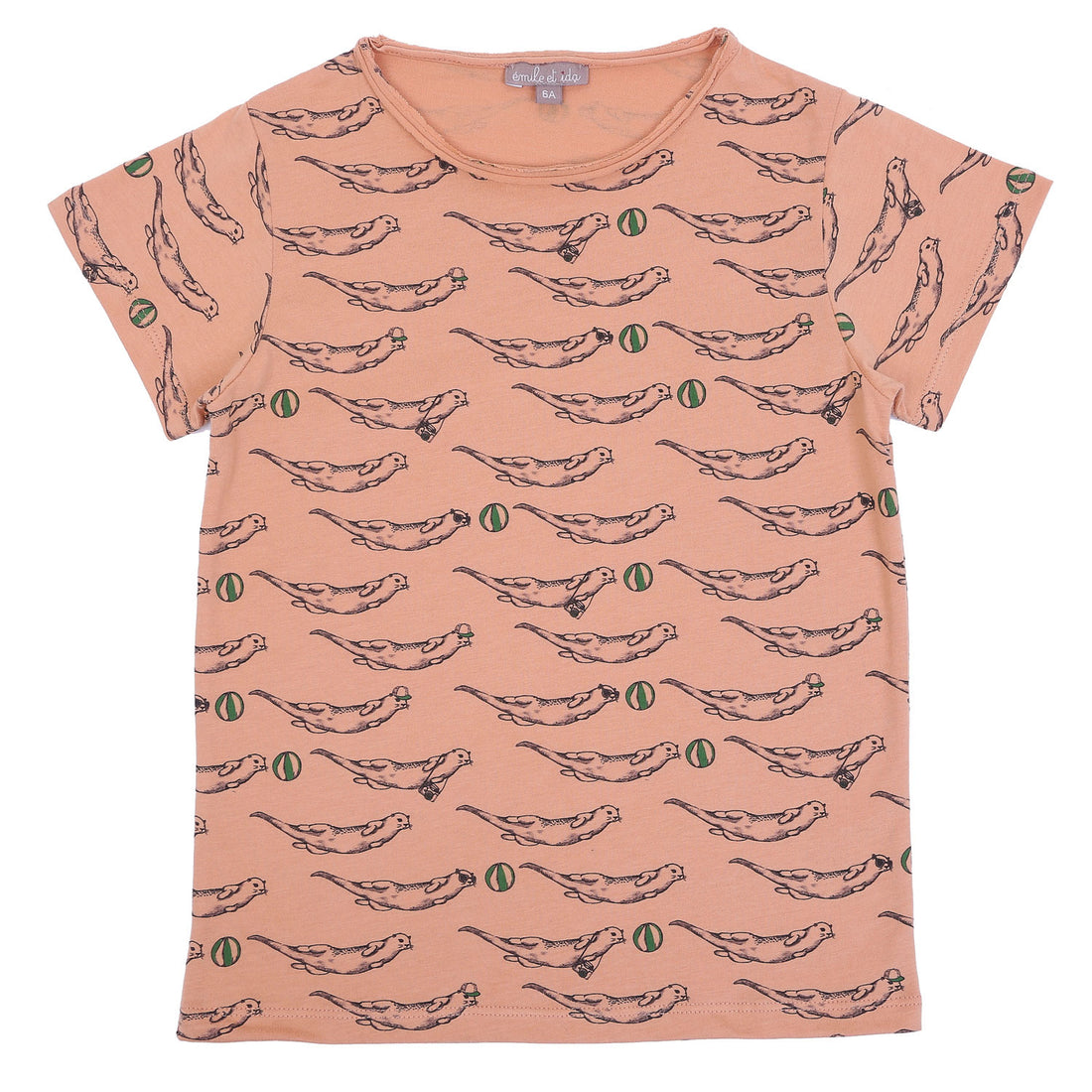 Emile et Ida Peach Otter Tee