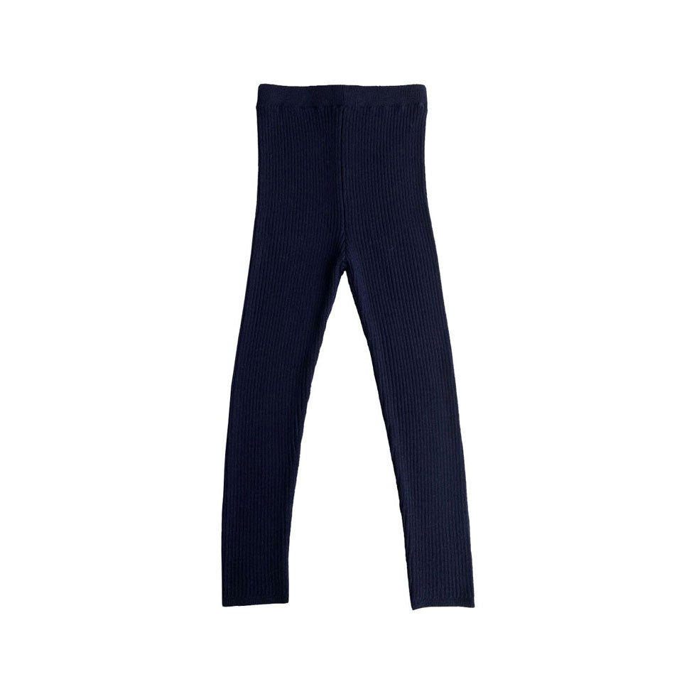 Mabli Indigo Sylfaen Skinny Rib Leggings