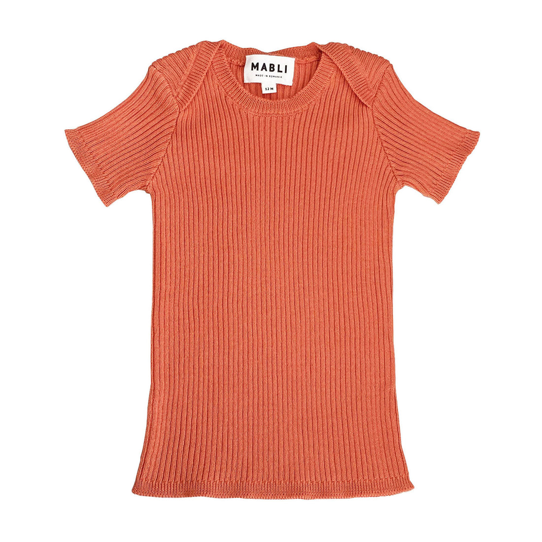Mabli Burnt Sienna Tesni Skinny Rib Sweater