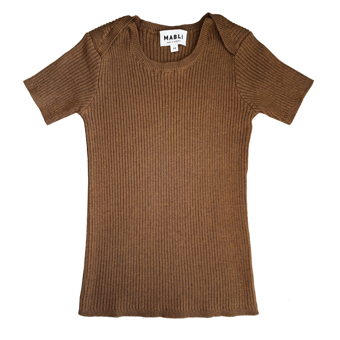 Mabli Hazelnut Tesni Skinny Rib Sweater