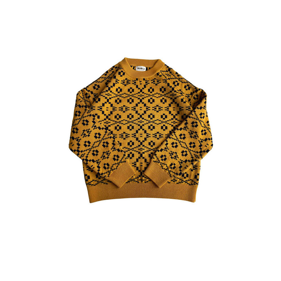 Mabli Saffron/Indigo Rowan Sweater