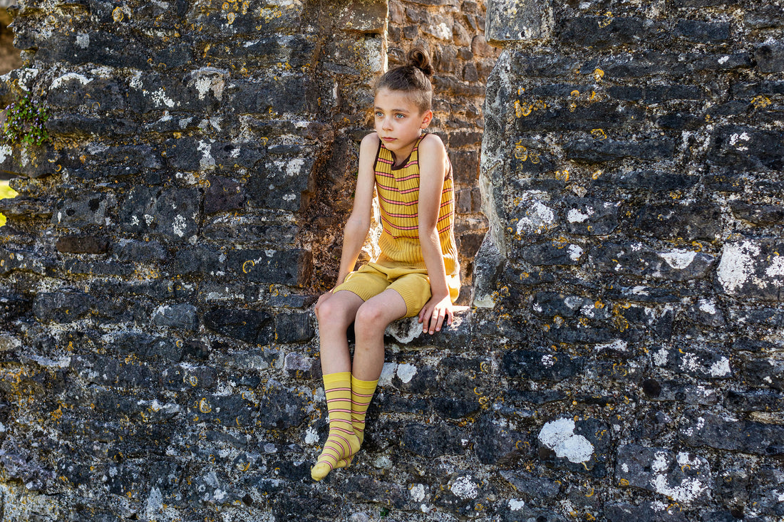 Mabli Dandelion  Striped Mabon Tank