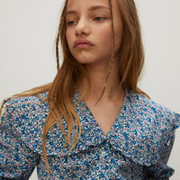 Les Coyotes De Paris Flower Field Big Collar Blouse