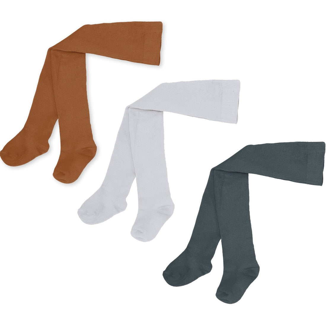 Konges Slojd Leather/Pearl/Magnet 3 Pack Rib Tights
