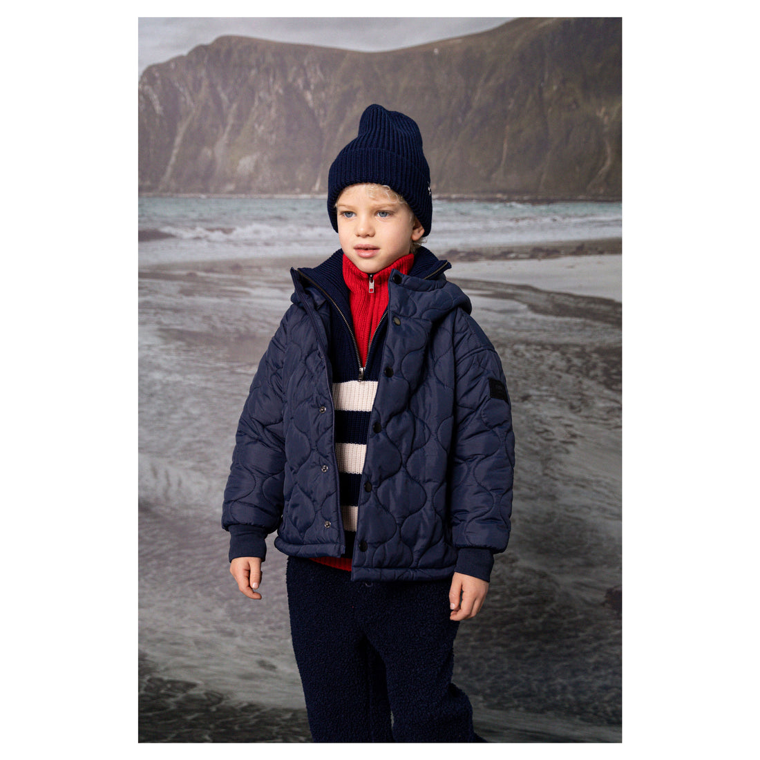 Finger in the Nose Malley Navy Buttoned Jacket