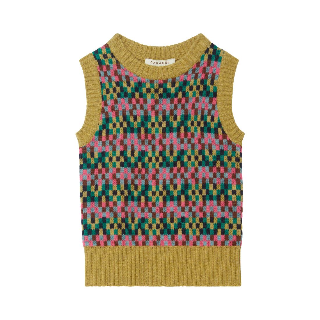 Caramel Sand Fairisle Maple Vest