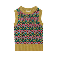 Caramel Sand Fairisle Maple Vest