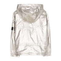 Finger in the Nose Matcha Silver Metal Hooded Jacket