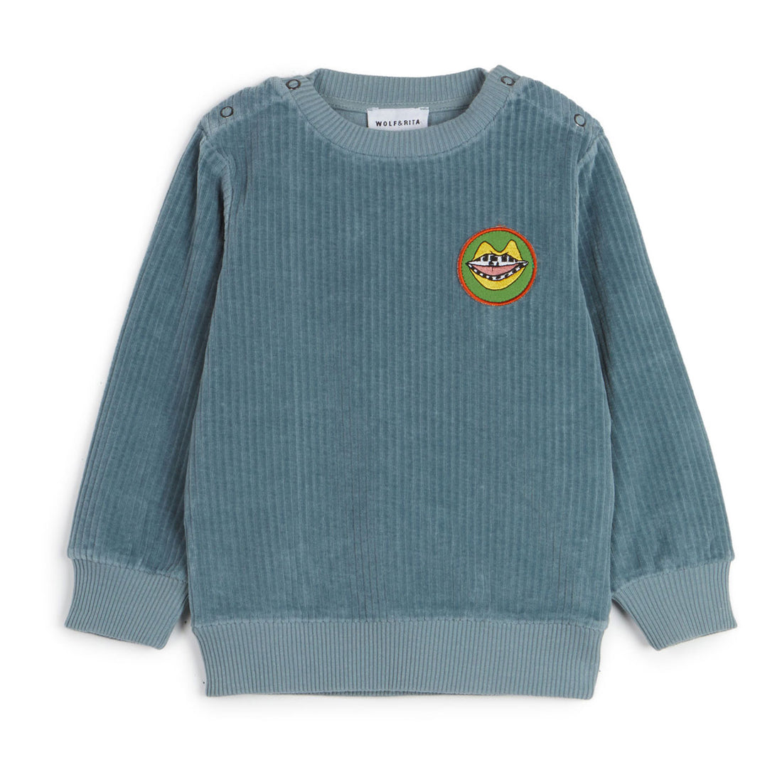 Wolf and Rita Clumsy Blue Matias Baby Sweatshirt