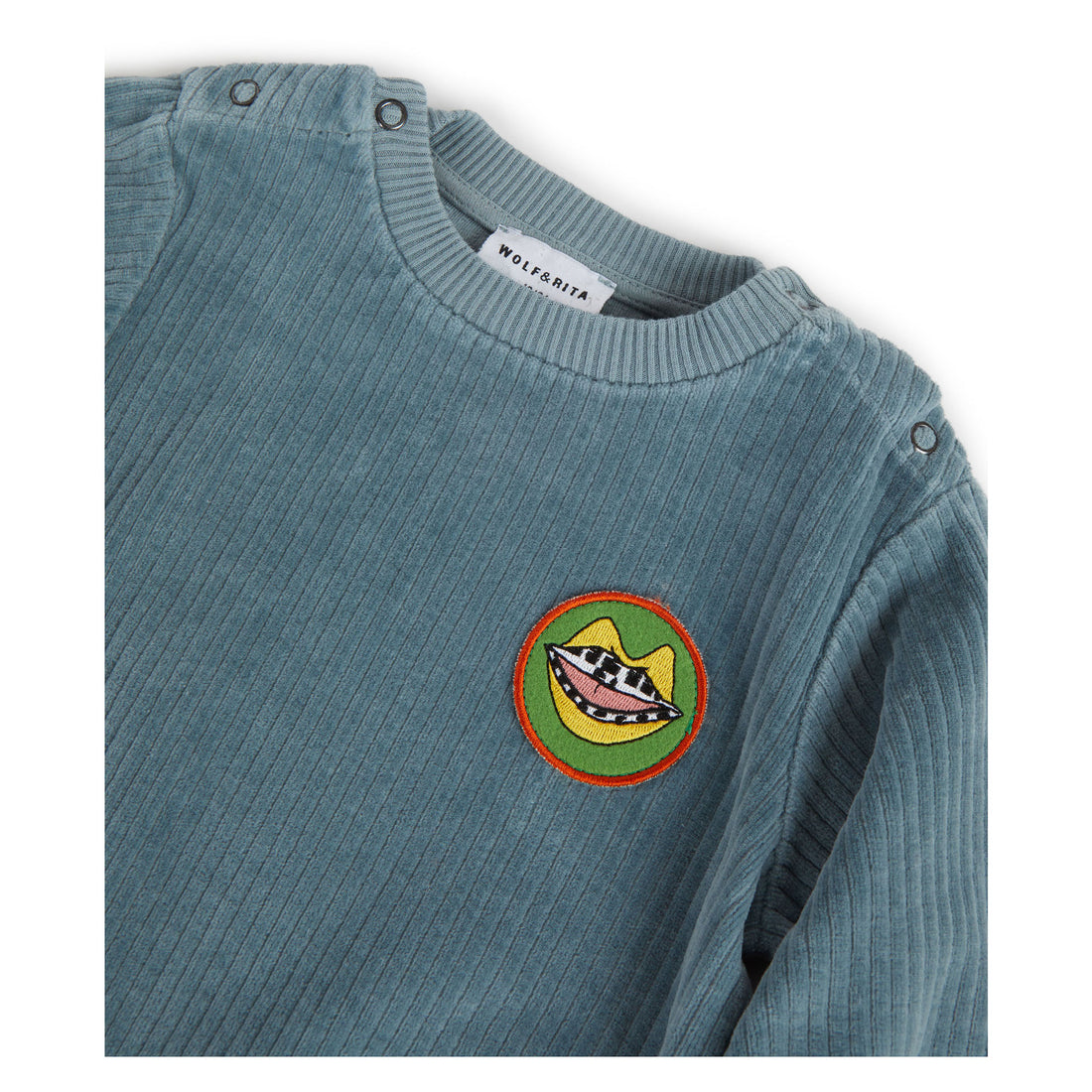 Wolf and Rita Clumsy Blue Matias Baby Sweatshirt