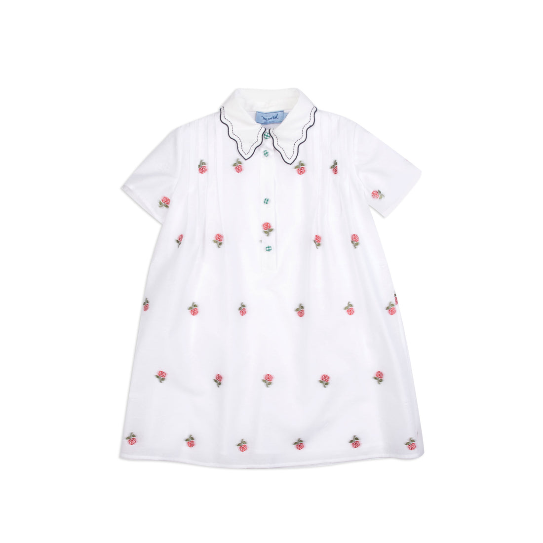 mimisol White Embroidered Dress