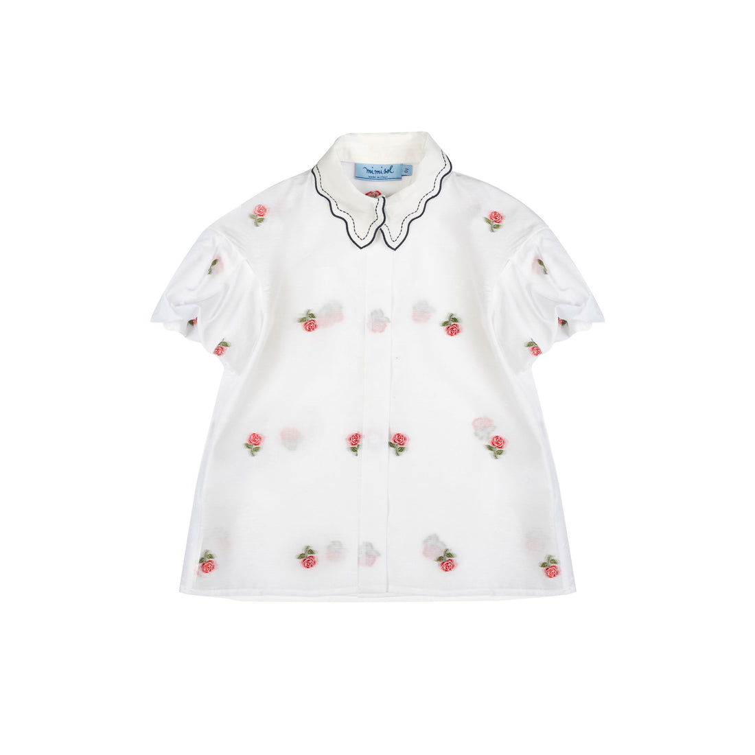 mimisol Cream Roses All Over Blouse