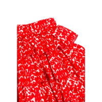 mimisol Red Printed Ruffles Skirt