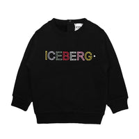 Iceberg Black Logo Baby Sweatshirt