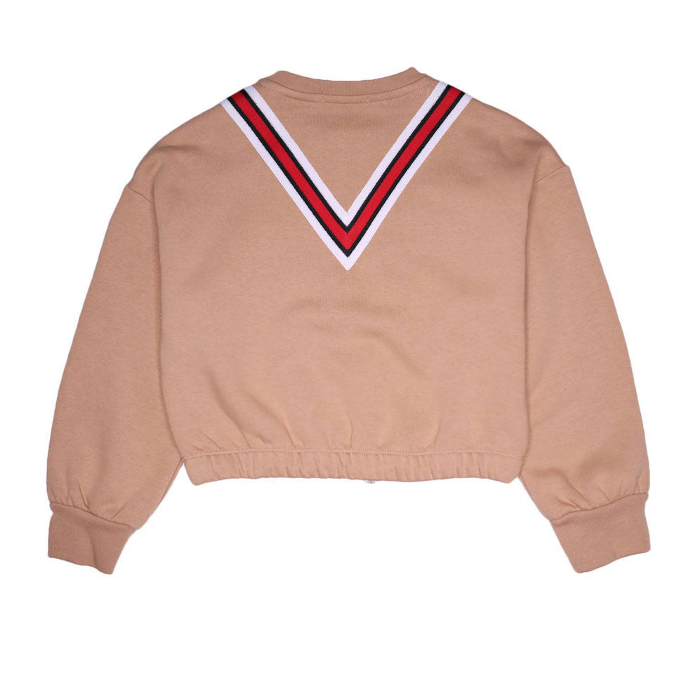 Iceberg Toffee V Crop Sweatshirt