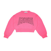 Iceberg Pink Logo Cropped Sweatshirt