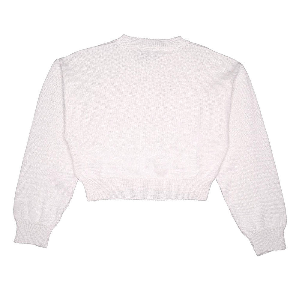 Iceberg Latte Logo Cropped Sweatshirt