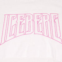 Iceberg Latte Logo Cropped Sweatshirt