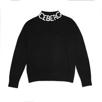 Iceberg Black Logo Turtleneck