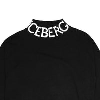 Iceberg Black Logo Turtleneck
