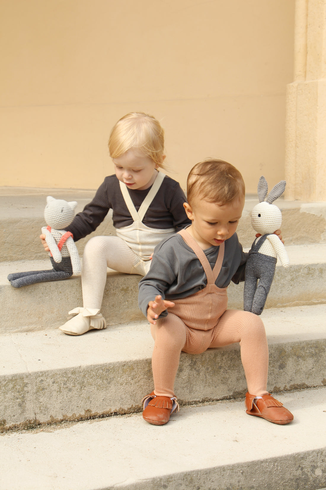 Silly Silas Light Brown Footed Cotton Tights