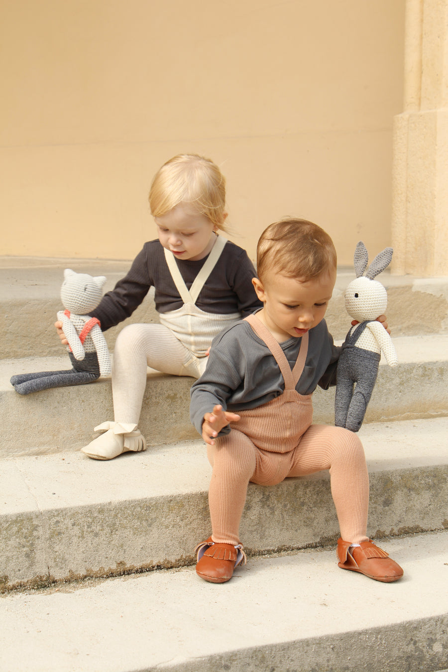 Silly Silas Light Brown Footed Cotton Tights