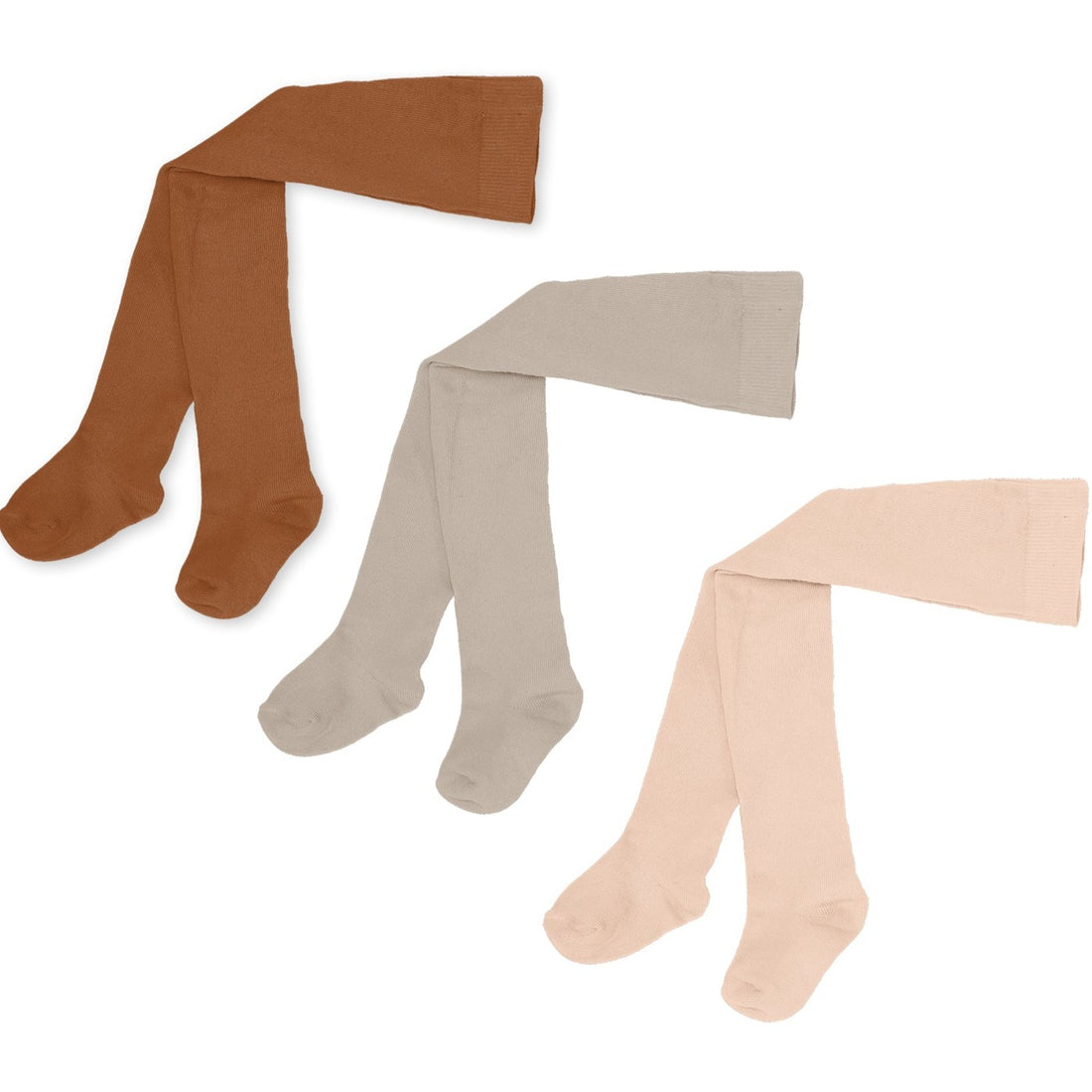 Konges Slojd Sun/Leather/Milk 3 Pack Rib Tights