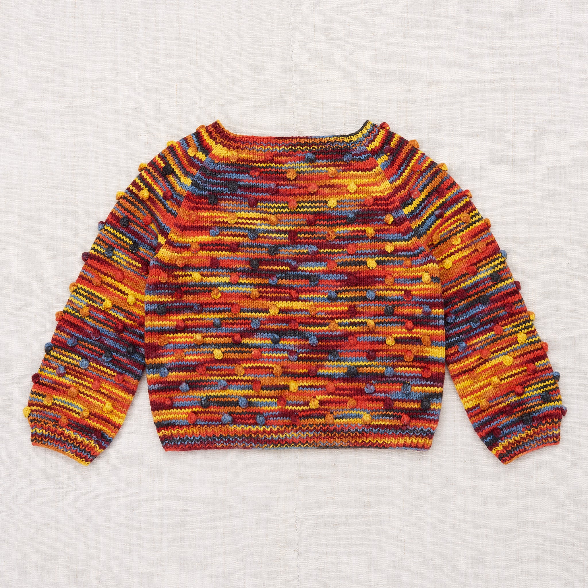 Misha and Puff Popcorn Sweater - Primary Space Dye – Ladida