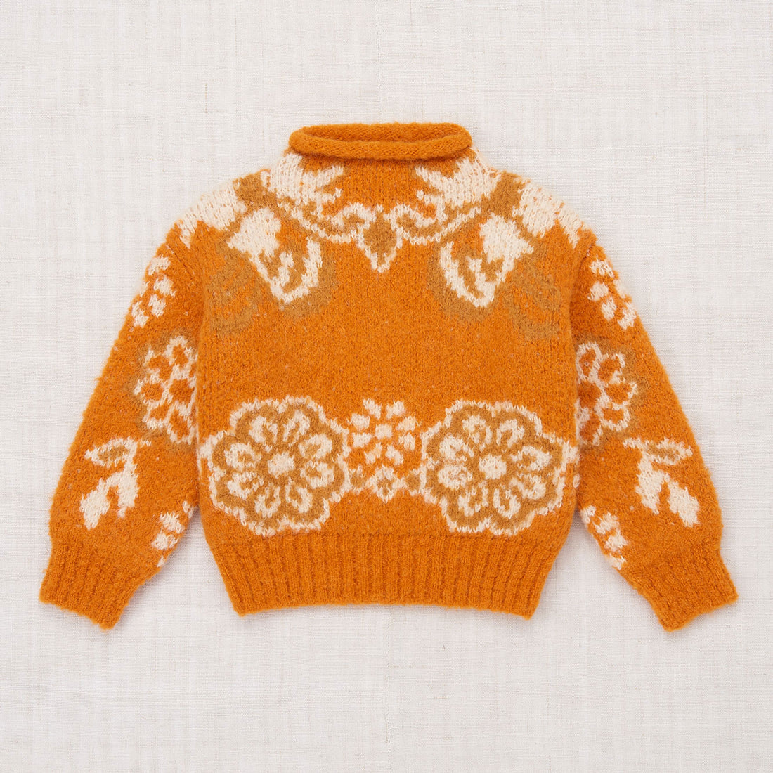 Misha and Puff Boucle Simple Sweater - Squash Blossom  Antique Floral