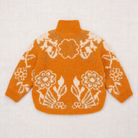 Misha and Puff Boucle Poncho  - Squash Blossom  Antique Floral