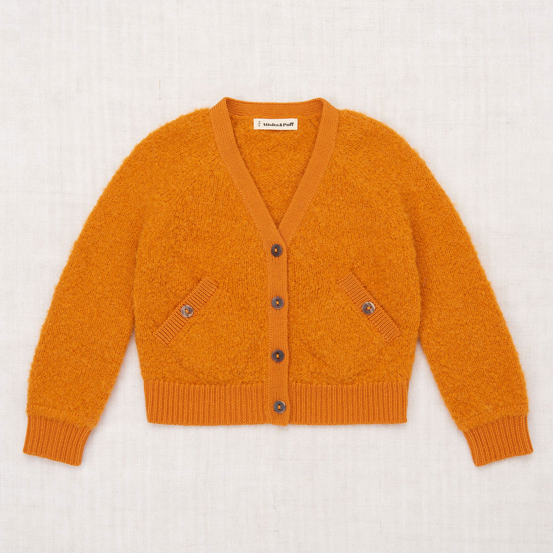 Misha and Puff Boucle Everyday Cardigan - Squash Blossom