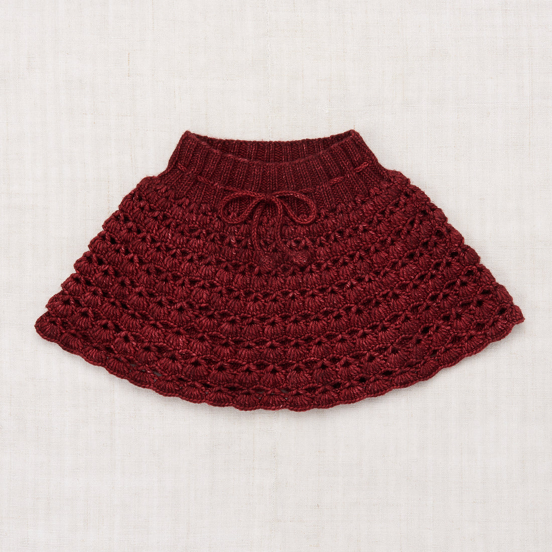 Misha and Puff Crochet Skating Skirt kids-mai - Cranberry