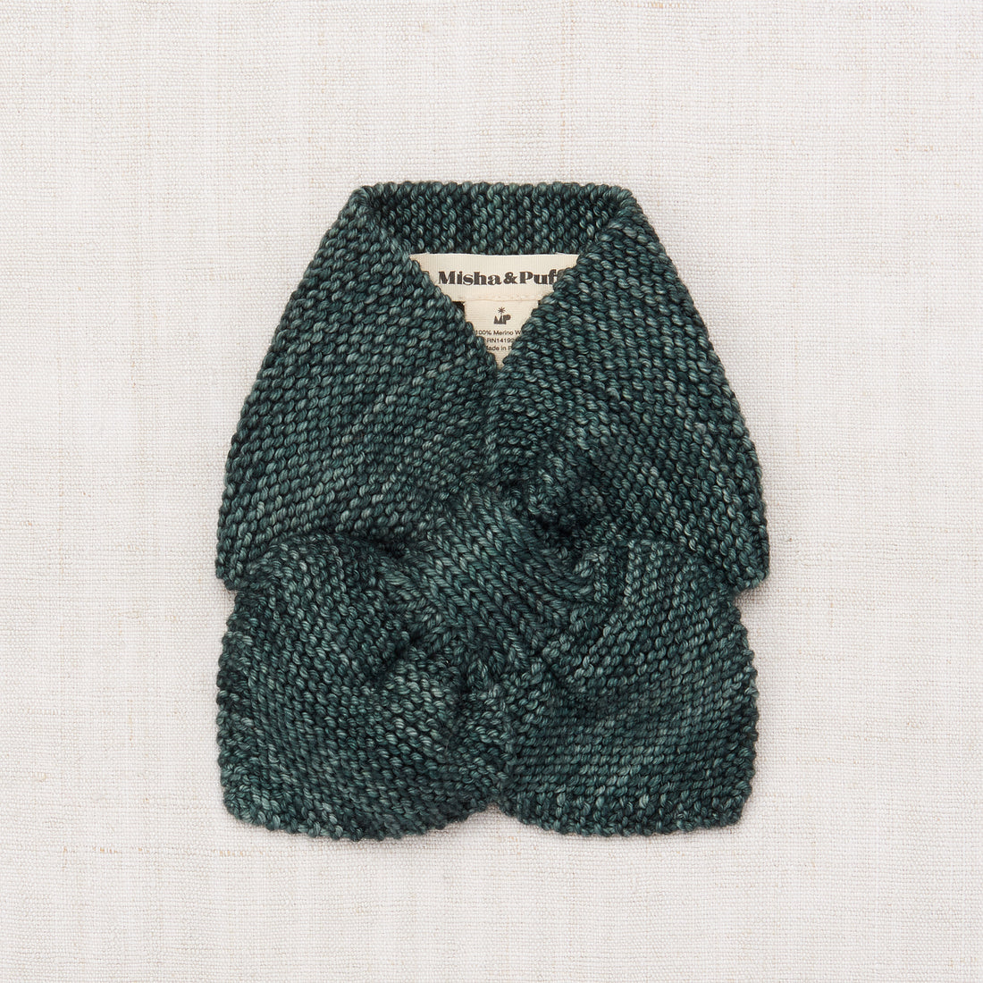 Misha and Puff Sledding Scarf  - Camp Green