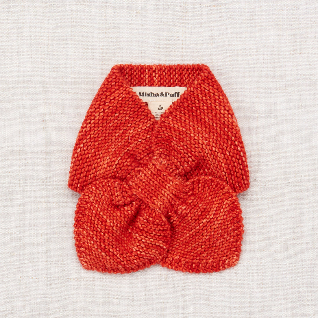 Misha and Puff Sledding Scarf  - Red Flame