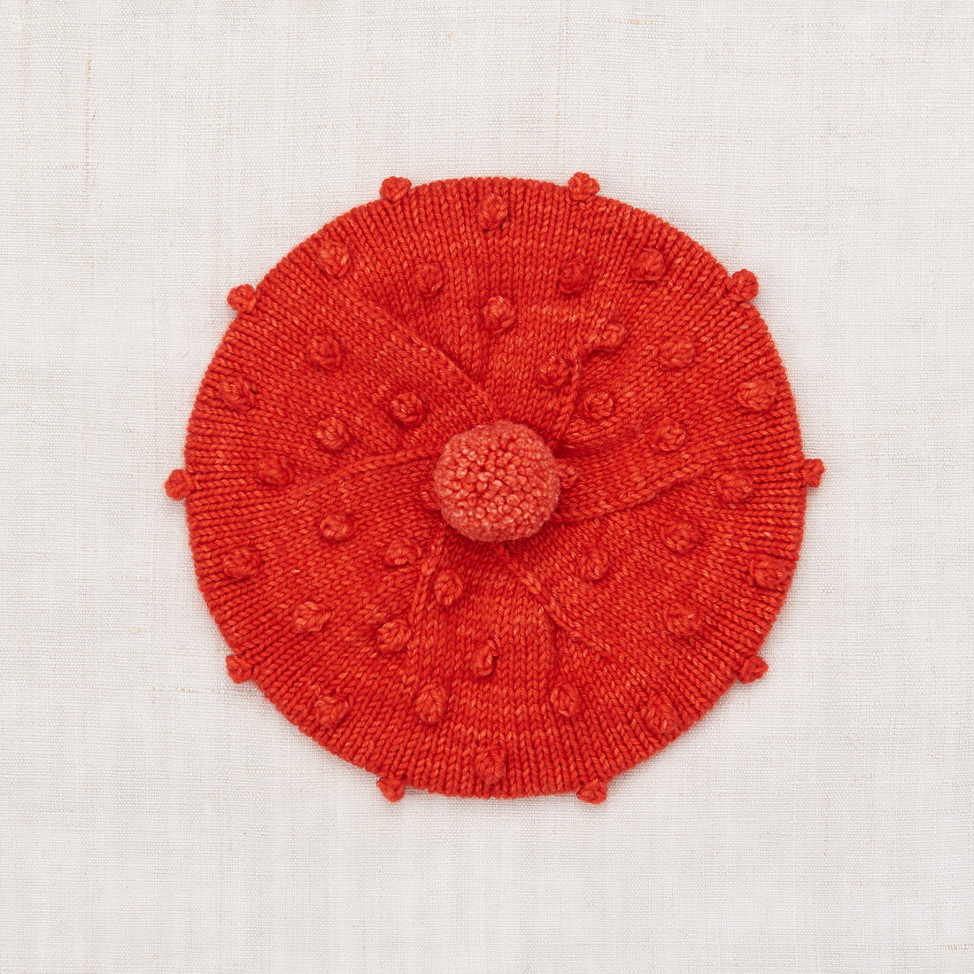 Misha and Puff Popcorn Beret  - Red Flame