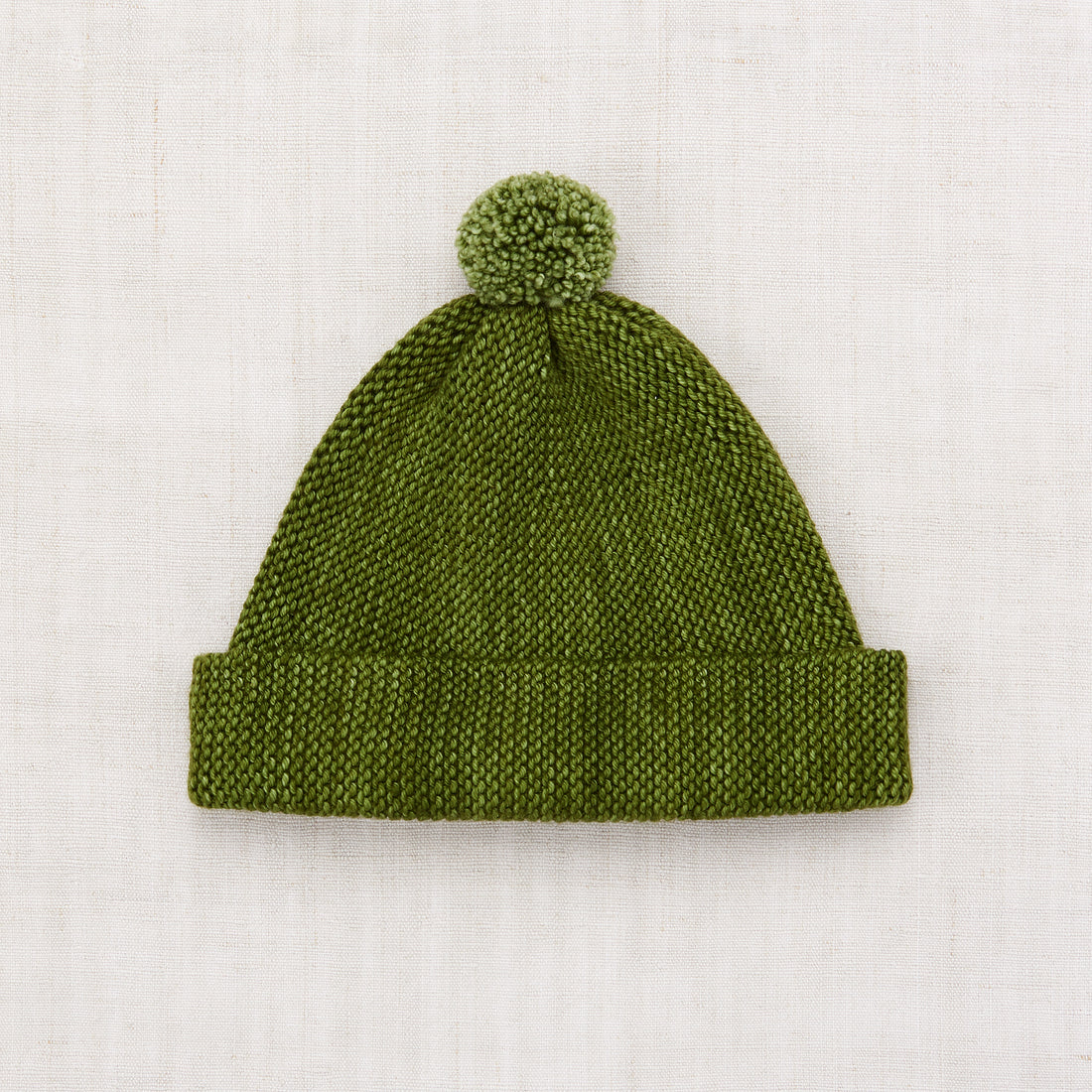 Misha and Puff Garter Hat  - Basil