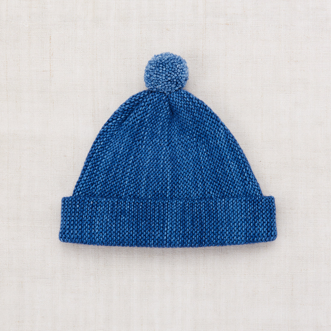 Misha and Puff Garter Hat  - Blueberry