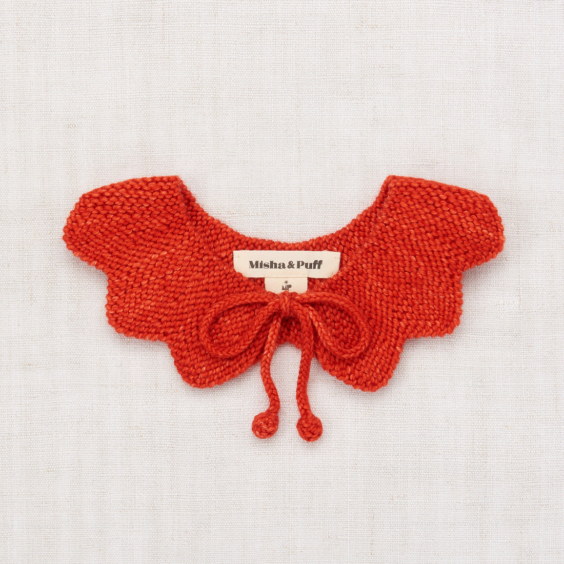 Misha and Puff Flower Collar  - Red Flame