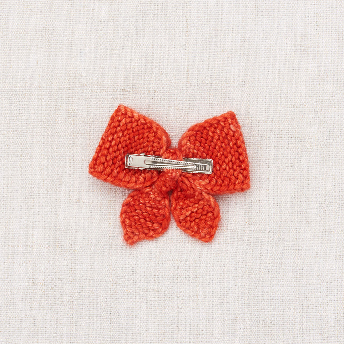 Misha and Puff Medium  Puff Bow   - Red Flame
