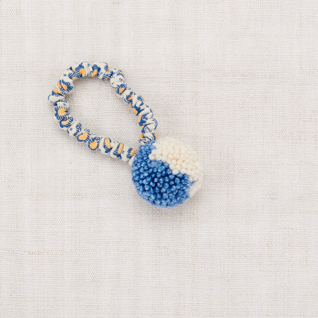 Misha and Puff Pom  Pom  Hair Tie  - Blueberry