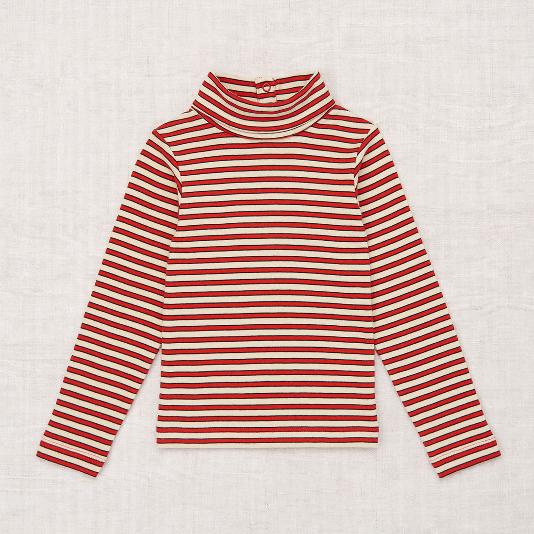 Misha and Puff Turtleneck  - Red Flame Stripe