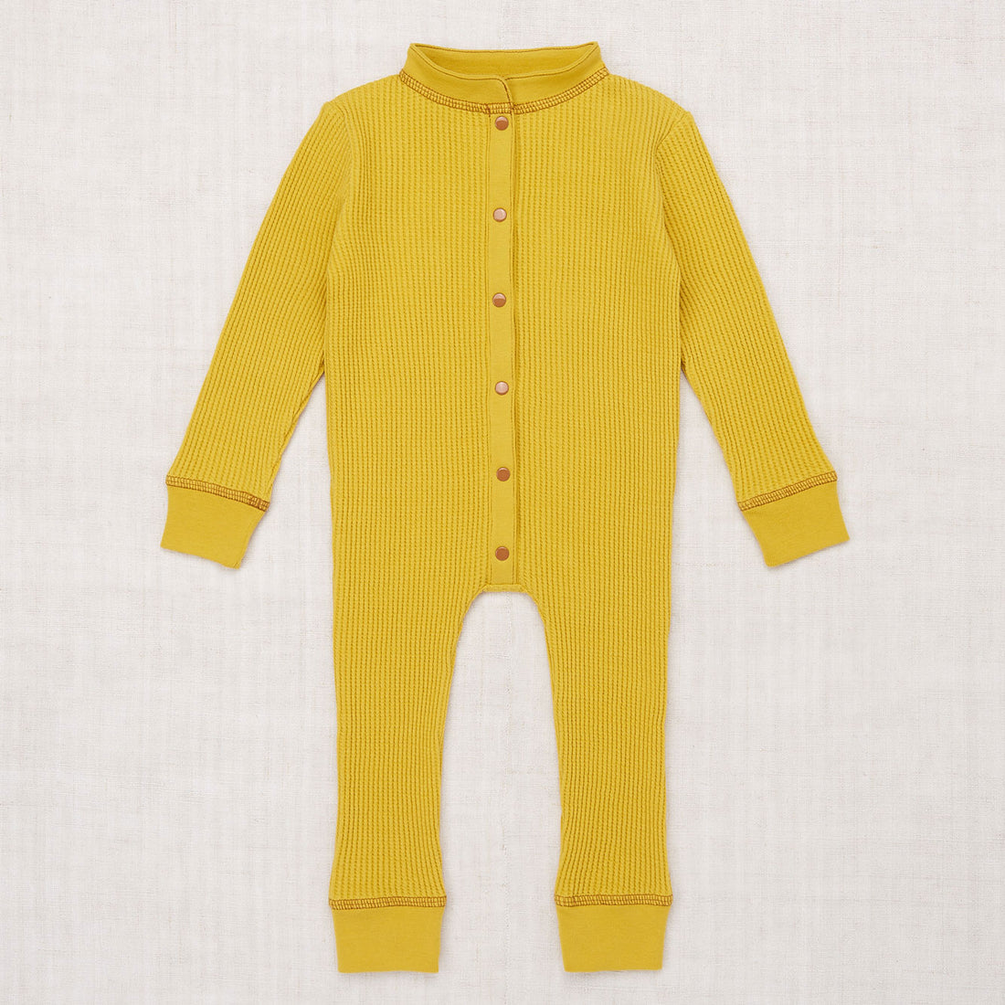 Misha and Puff Waffle Onesie  - Citron