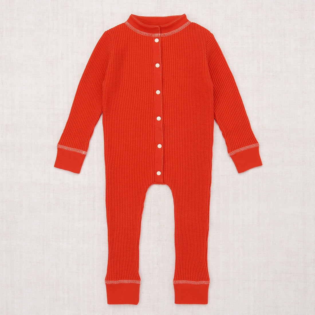 Misha and Puff Waffle Onesie  - Red Flame