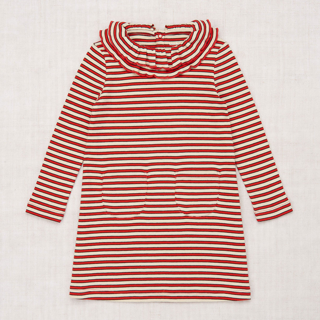 Misha and Puff Sweetheart Dress  - Red Flame Stripe