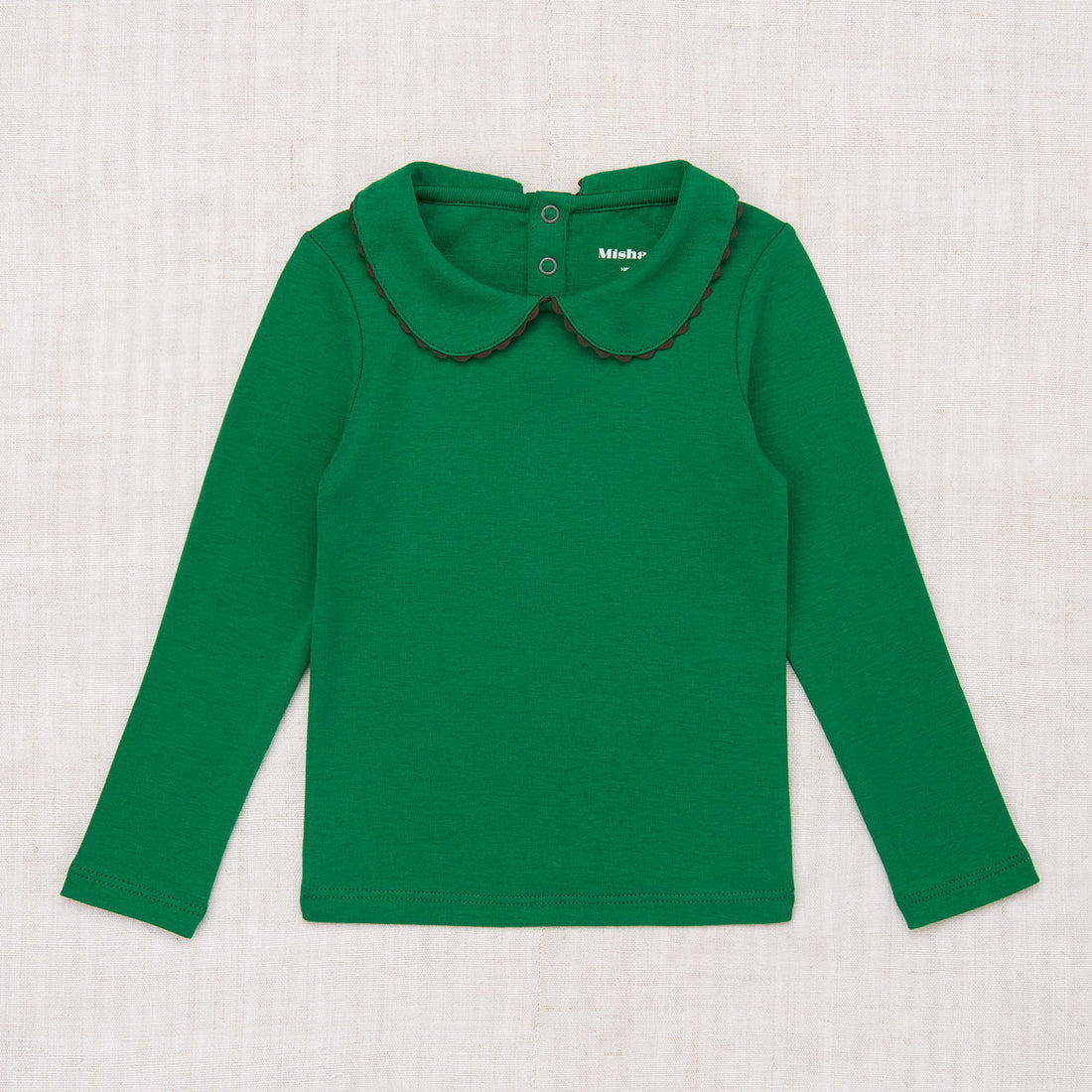 Misha and Puff Peter Pan Top  - Bottle Green