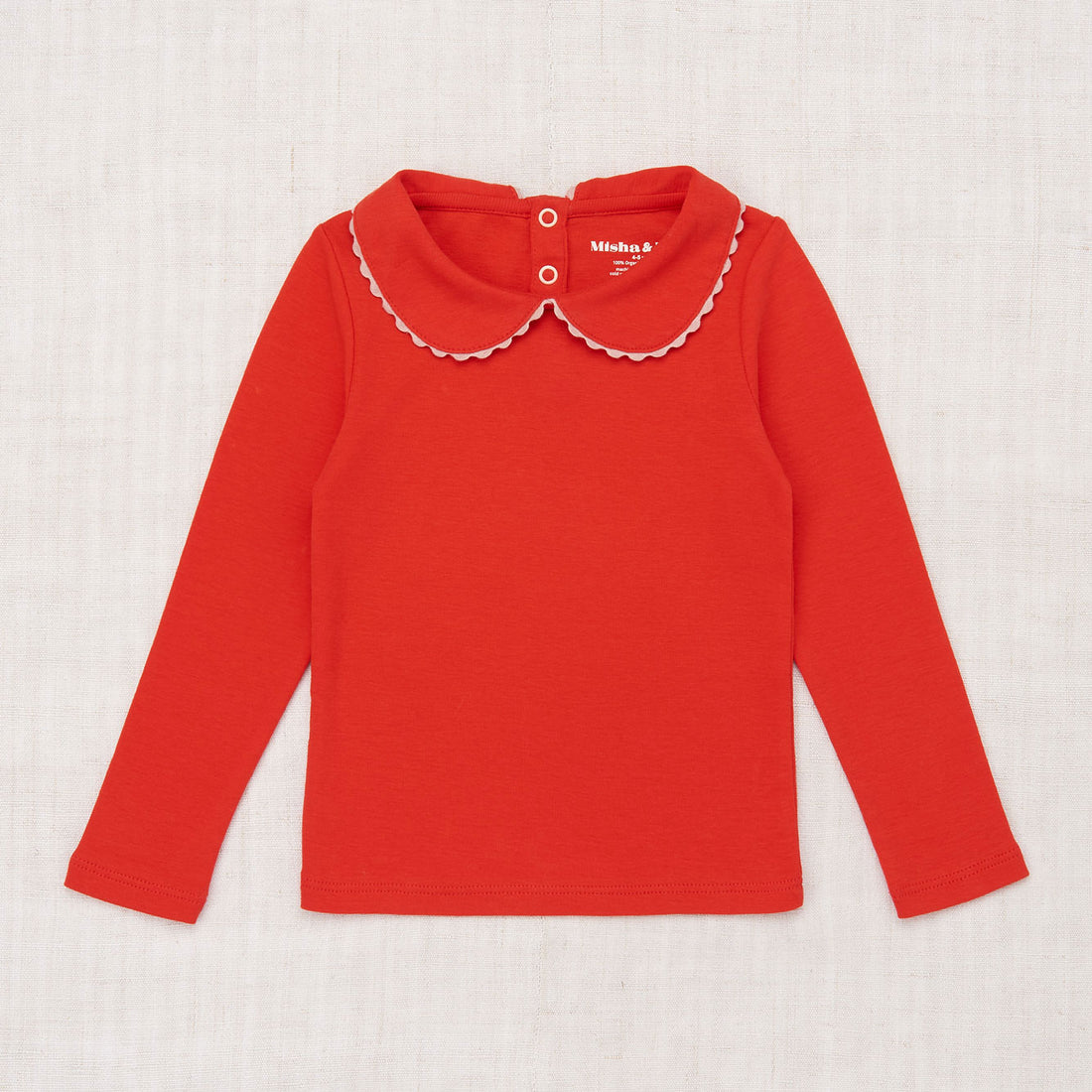 Misha and Puff Peter Pan Top  - Red Flame