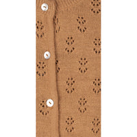 Mipounet Caramel Wool Openwork Jacket